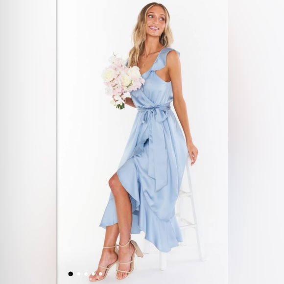 Show Me Your MuMu Dresses & Skirts - Show Me Your MuMu Samantha Ruffle Wrap Dress